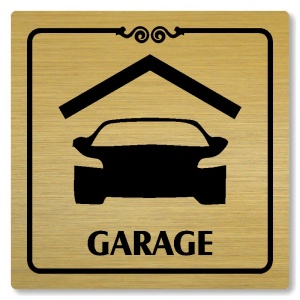 Garage, 118x118mm, zlatá, Texas
